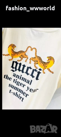 Тениска Gucci Пролет/Лято - реплика, снимка 3 - Тениски - 35971465