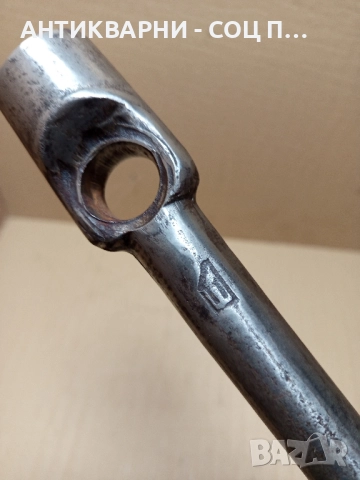 Стар Голям Ключ За Джанти Машини Техника 1.400кг. 38мм., снимка 6 - Антикварни и старинни предмети - 51644883