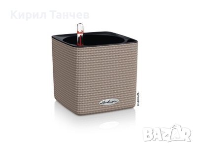 LECHUZA CUBE Color 16 Самополивна Висококачествена Саксия, снимка 5 - Саксии и кашпи - 44195602