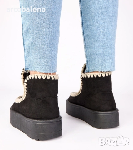 Дамски снежни боти на платформа с декоративна бродерия Alwena, 4цвята , снимка 12 - Дамски боти - 52554822