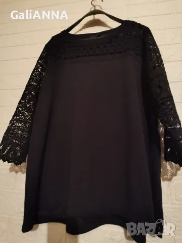 СТРАХОТНА ТУНИКА С ДАНТЕЛА 3XL, снимка 2 - Туники - 49732805