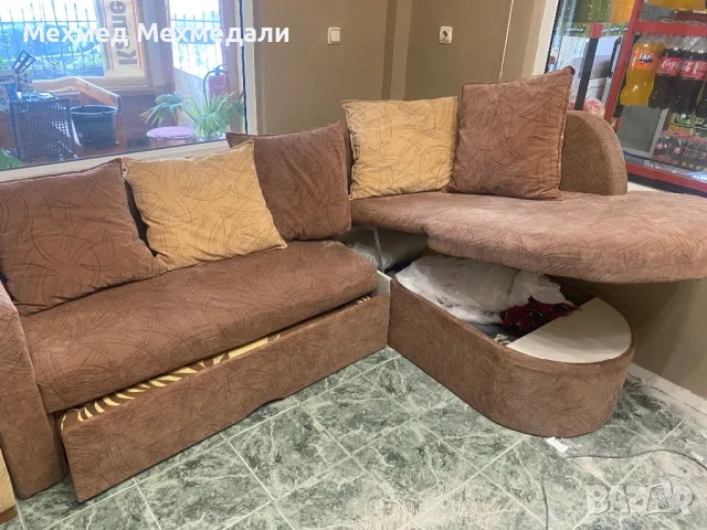 Ъгъл диван и два броя фотьоли , снимка 7 - Дивани и мека мебел - 47751237