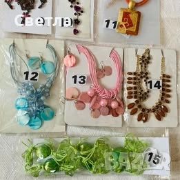 Гривни нови, колиета с обици, пръстени. Медни бижута-ръчна изработка -цени в текста - между € 3 и 20, снимка 8 - Бижутерийни комплекти - 40240545