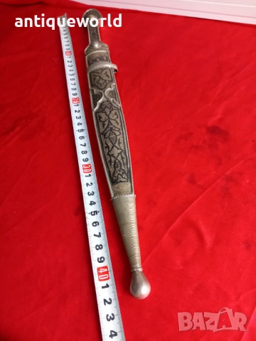 Стара Голяма Черкезка  Кавказка Кама Сребро, Ниело, снимка 8 - Антикварни и старинни предмети - 52488854