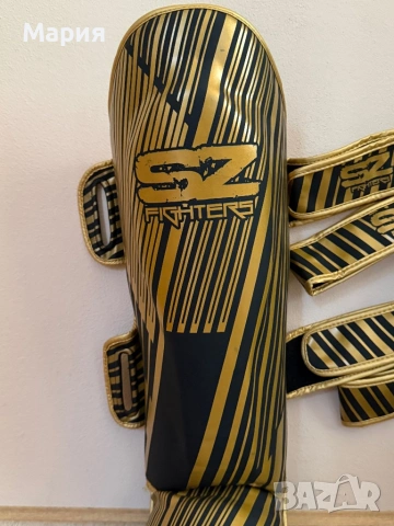 Протектори за Муай Тай и Кик Бокс Plasma 2.0 SZ Fighters Gold/Black, снимка 4 - Бокс - 53695957