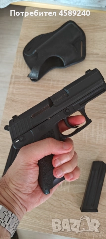 Продавам пистолет Heckler & Koch USP Compact 9x19 черен, снимка 4 - Бойно оръжие - 51653674