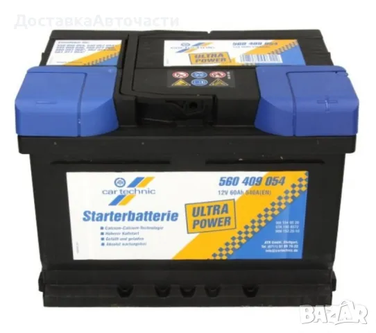Акумулатор Cartechnic 60Ah 560409054, снимка 1