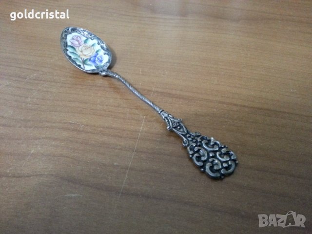 Стара лъжичка с емайл 