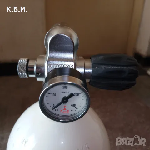 Продавам - 1 стоманена бутилка Dräger - 5L - 6,53kg tara - 300 BAR - атмосфери работно налягане, снимка 6 - Въздушно оръжие - 56234617