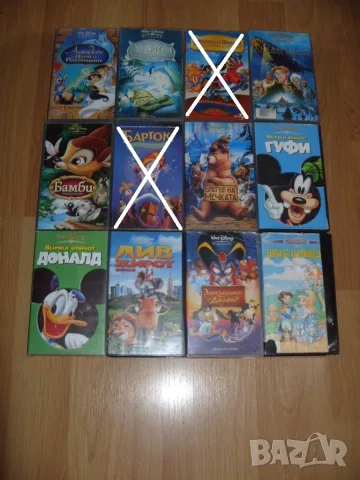 Анимации на Видеокасети VHS