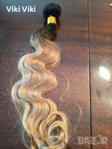 Естествена коса омбре 60см.100гр., снимка 2 - Аксесоари за коса - 51850895