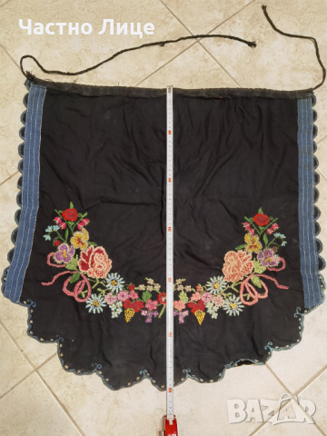 Старинна Прекрасна Царска Престилка Богата Бродерия, снимка 5 - Антикварни и старинни предмети - 36141569