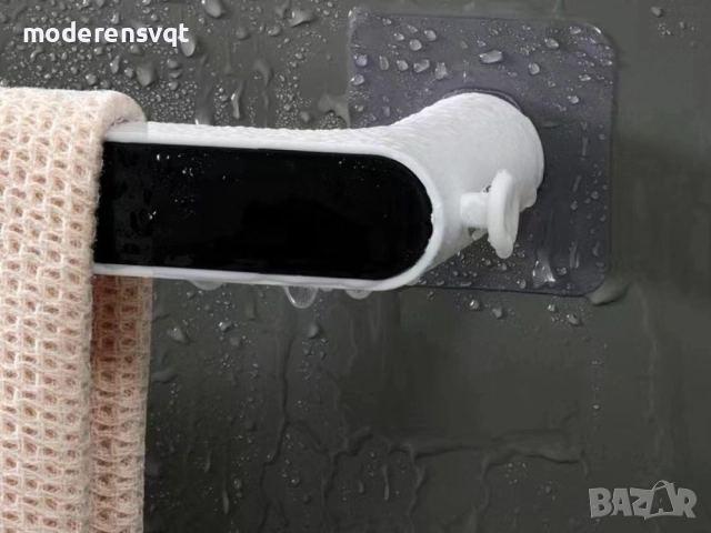 Стенен поставка за кърпи кухня и баня лесен монтаж без пробиване, снимка 5 - Закачалки - 52829715