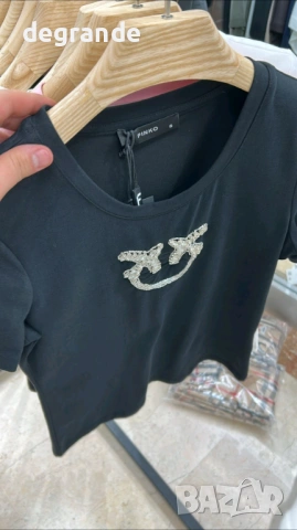 Високо качество дамска тениска Pinko, снимка 3 - Тениски - 53289244