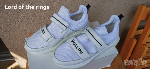 Маркови мъжки сникърси / маратонки POLLINI Mesh & Leather - 43 номер, снимка 2 - Маратонки - 49958517