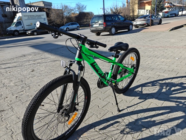 PASSATI Алуминиев велосипед 24" NINJA зелен, снимка 7 - Велосипеди - 53830694