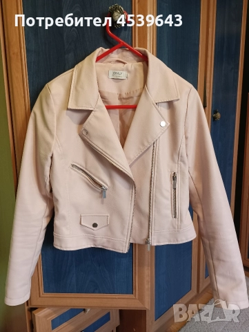 Кожено байкър яке Only