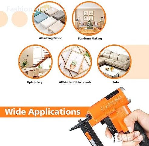 Нов Пневматичен пистолет за телбод за тапицерия Дървообработване Строителство, снимка 6 - Други стоки за дома - 41719509