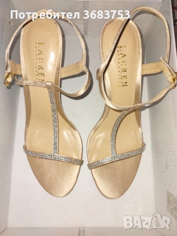Ralph Lauren сандали с кристали,камъни,нови,размер 36.5-37, снимка 1 - Дамски елегантни обувки - 40439329