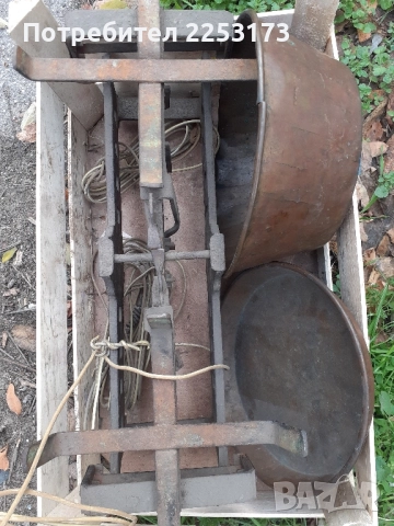 Много запазен кантар с тежести.Стари кантари., снимка 4 - Везни - 32292404
