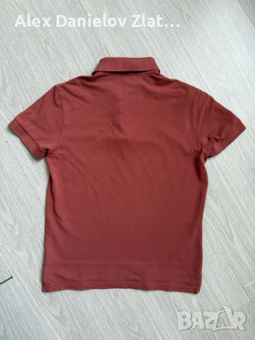 Мъжка поло тениска Hugo Boss Pima Cotton (Керемидено червена), снимка 5 - Тениски - 55861481