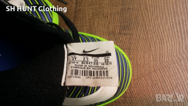 NIKE JR MERCURIALX VAPOR XI IC размер EUR 35 / UK 2,5 детски футболни за зала 133-13-S, снимка 16 - Футбол - 53046836
