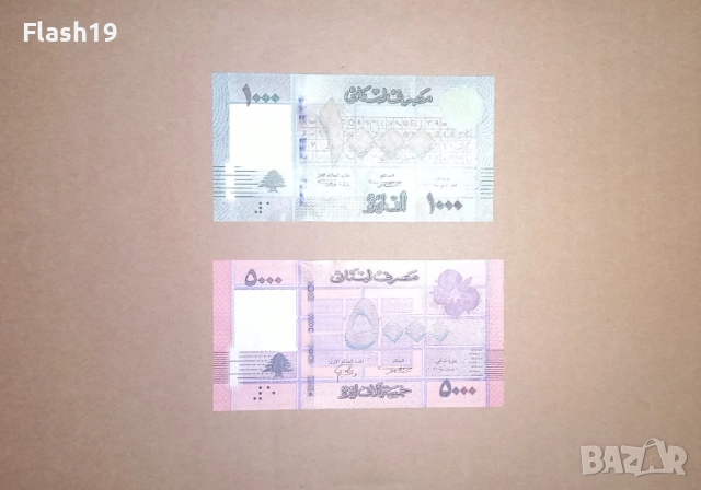 Ливан 1000 / 5000 ливри 2011-2022 UNC