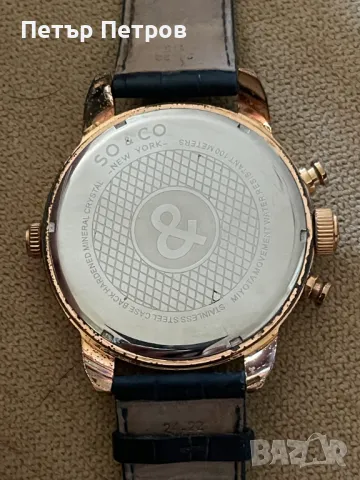 SO&CO New York Miyota Movement ЧИСТО НОВ!, 150 лв, снимка 4 - Мъжки - 49495788