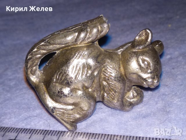 СТАРА ПОСРЕБРЕНА ОЛОВНА ФИГУРКА КАТЕРИЧКА РЯДКА КРАСИВА За КОЛЕКЦИЯ ДЕКОРАЦИЯ 37108, снимка 10 - Колекции - 40392696