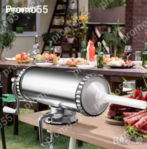 Машина за Пълнене на Колбаси, Пълначка за Суджук, Наденички 2.5кг., снимка 2 - Месомелачки - 47820111