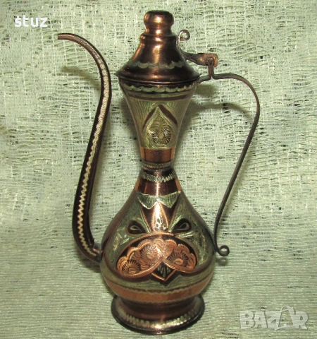 Медна кана за вода, ибрик, снимка 2 - Декорация за дома - 53802030