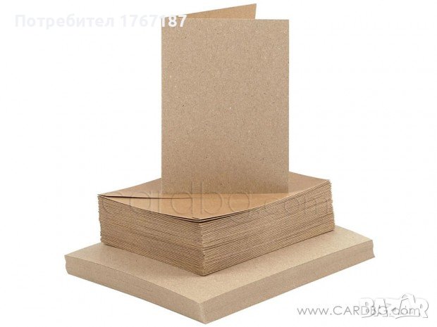 Заготовки за картички с плик Основи за покани Голям избор на цветове, снимка 2 - Други - 41305826