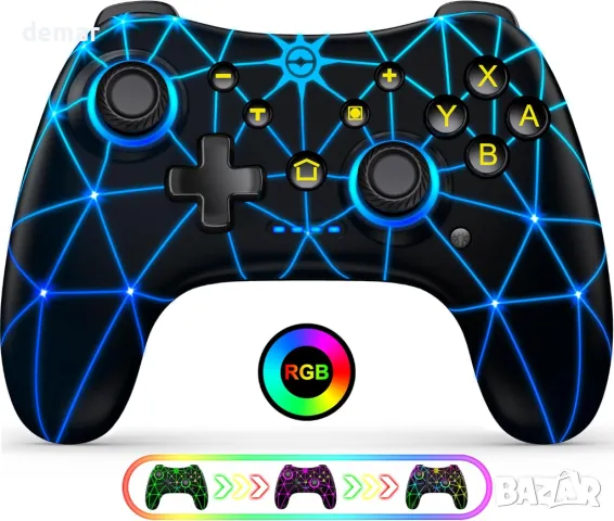 Контролер HASACOOL Switch Pro, безжичен контролер за Nintendo Switch/Lite/OLED, с Turbo & Vibration