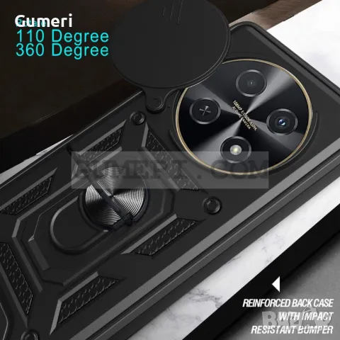 Хибриден Кейс с Капак и Ринг за Huawei Nova 12i, снимка 5 - Калъфи, кейсове - 48433271