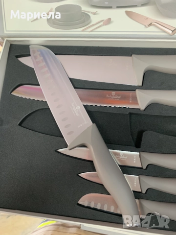 Комплект ножове, Berlinger Haus, BH2953 матово сив, снимка 10 - Прибори за хранене, готвене и сервиране - 51677825