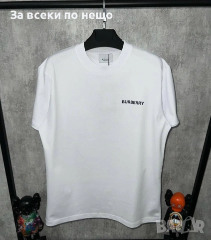 Burberry Мъжка Бяла Тениска👕Мъжка Блуза С Къс Ръкав Бърбъри Код MensPoint4, снимка 2 - Тениски - 53698477