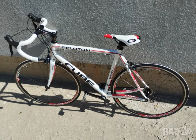 Отличен шосеен велосипед Cube Peloton / Shimano 105 / Fulcrum / Карбонова вилка/ Рамка 56 см., снимка 5 - Велосипеди - 56125634