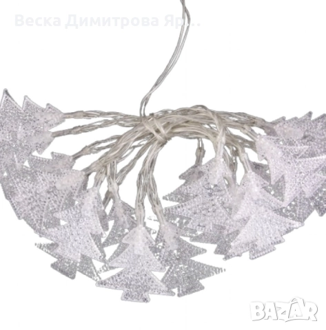 Вълшебни Коледни лампички с елхички, снимка 3 - Декорация за дома - 52289919