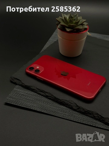 iPhone 11 64 Gb Red / 100% Батерия / Като нов