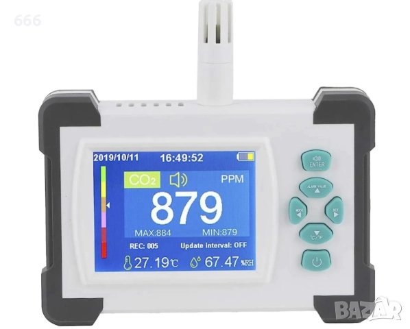Детектор за въглероден диоксид co2, снимка 2 - Друга електроника - 52204738
