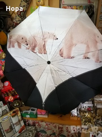 Луксозен сатенен чадър , снимка 3 - Други - 36003306