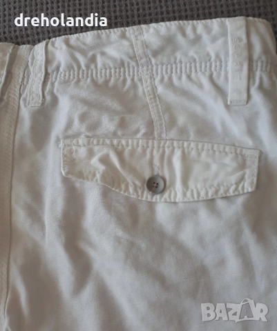 Бял панталон - лен и памук – Esprit – 30/34 , снимка 4 - Панталони - 51810989