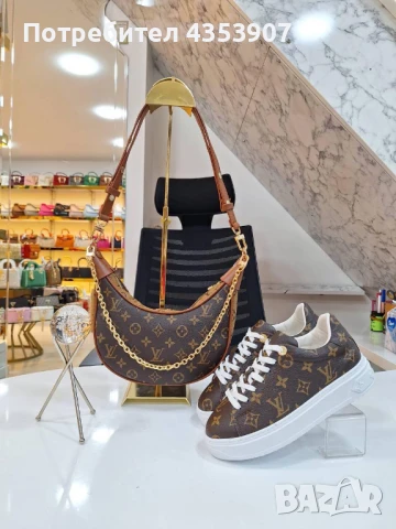  Louis Vuitton маратонки+чанта, снимка 5 - Маратонки - 51429804