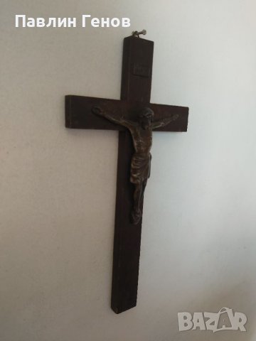 Стар кръст , Исус Христос 25х12.5см, снимка 3 - Други ценни предмети - 41394403