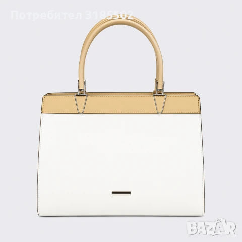 Модерна дамска чанта с двуцветен дизайн, снимка 3 - Чанти - 50879718