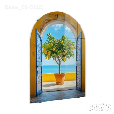 100см! Огромна стъклена картина