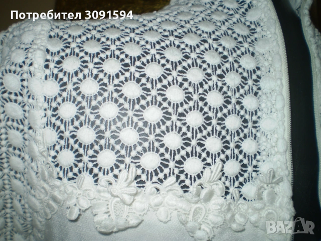 Ретро лятна бяла рокля, снимка 6 - Рокли - 53599946