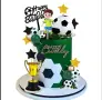 30 броя комплект футбол футболист топки фигурка топер "Happy birthday" декорация торта , снимка 1