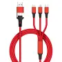Кабел за зареждане 3 в 1 с USB-C Lightning и Micro USB, снимка 1