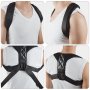 Коректор на стойката, колан за изправяне на гърба и раменете, черен, снимка 6